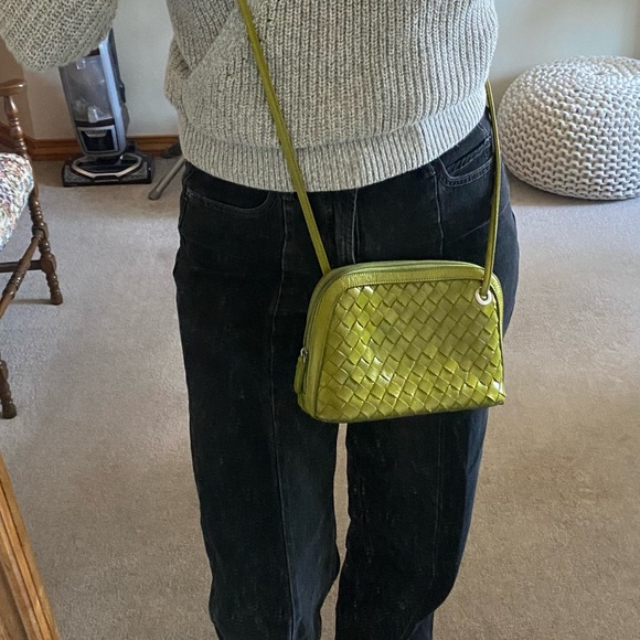 Olive green genuine leather vintage 90’s BoBo Bags CA crossbody - Picture 6 of 6